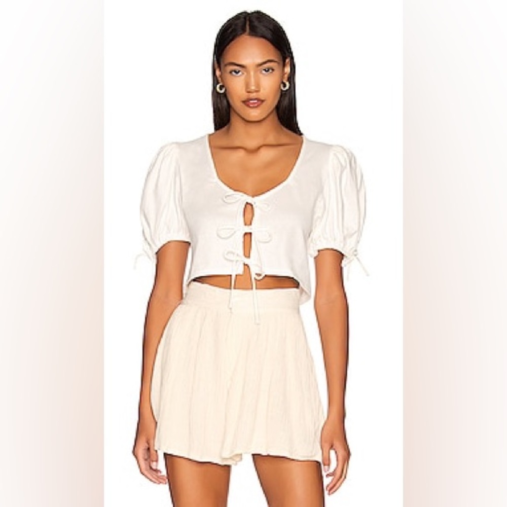 NWT Free People Kitty Tee in Ivory